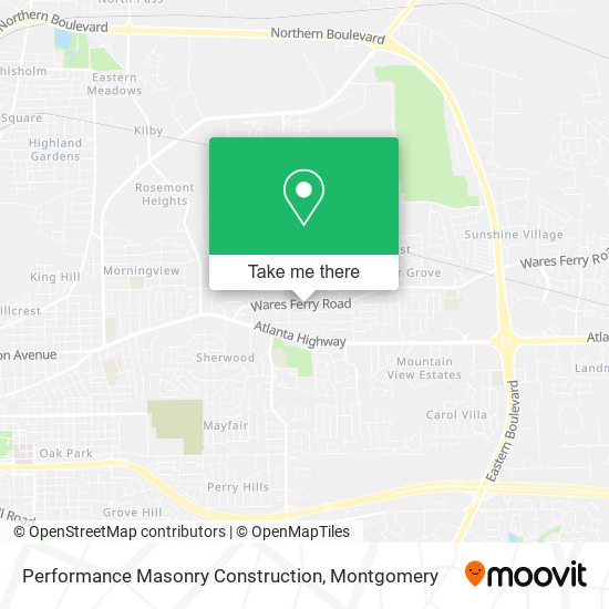 Performance Masonry Construction map