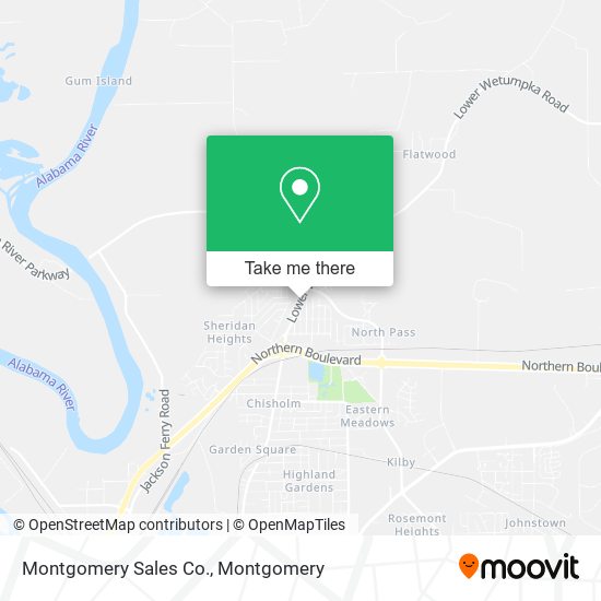 Mapa de Montgomery Sales Co.