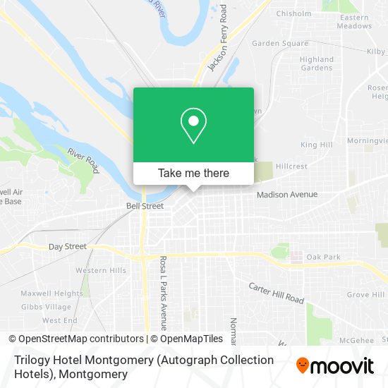 Trilogy Hotel Montgomery (Autograph Collection Hotels) map