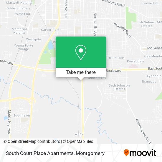 South Court Place Apartments map