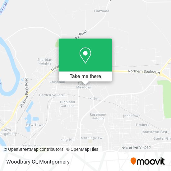 Woodbury Ct map