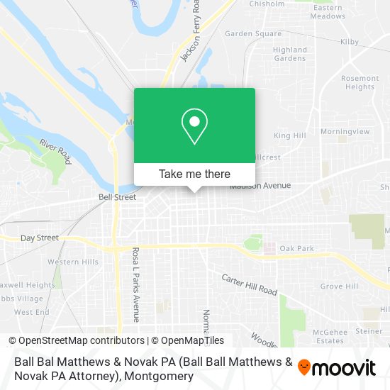 Mapa de Ball Bal Matthews & Novak PA