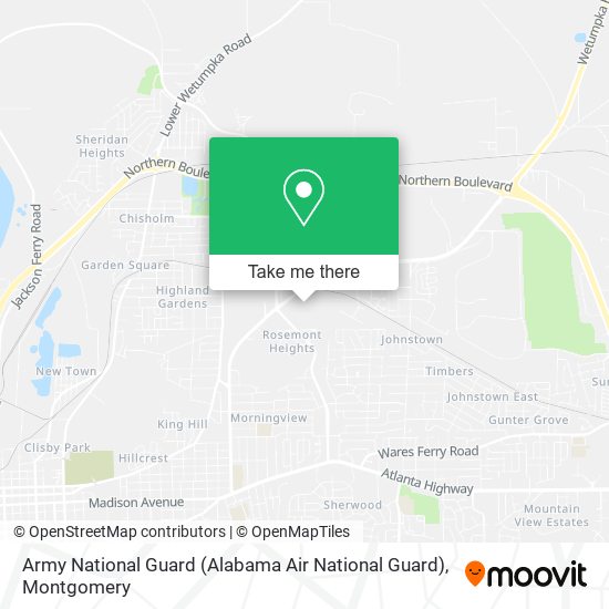 Army National Guard (Alabama Air National Guard) map