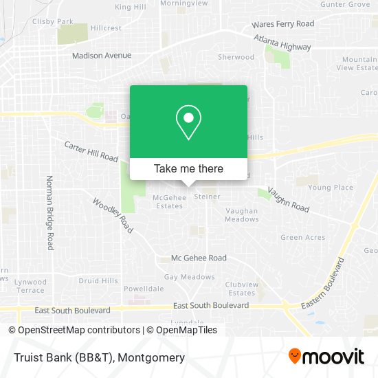 Truist Bank (BB&T) map