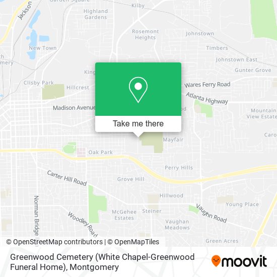 Mapa de Greenwood Cemetery (White Chapel-Greenwood Funeral Home)