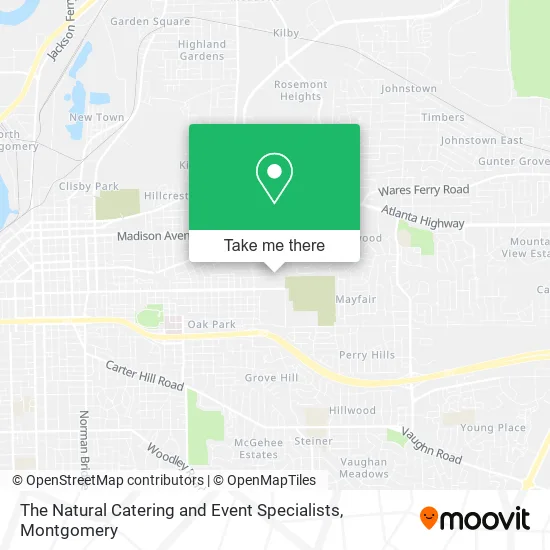 The Natural Catering and Event Specialists map
