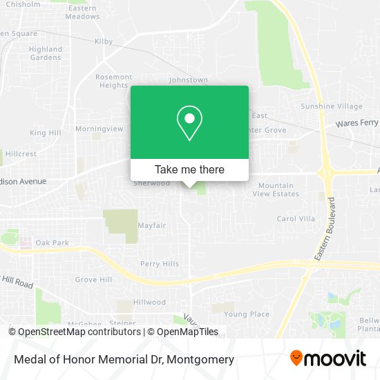 Medal of Honor Memorial Dr map