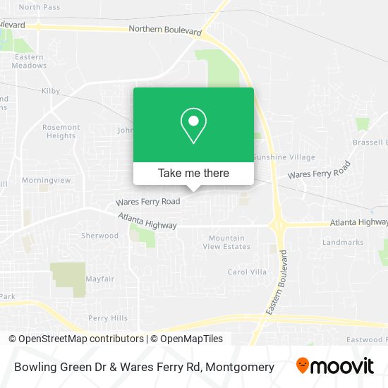 Bowling Green Dr & Wares Ferry Rd map