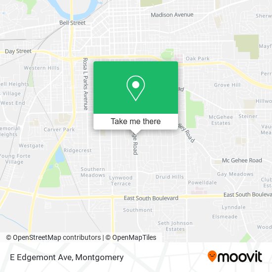 E Edgemont Ave map