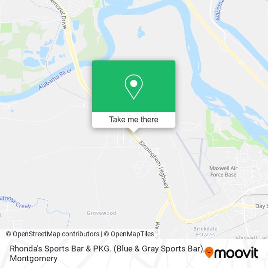 Rhonda's Sports Bar & PKG. (Blue & Gray Sports Bar) map
