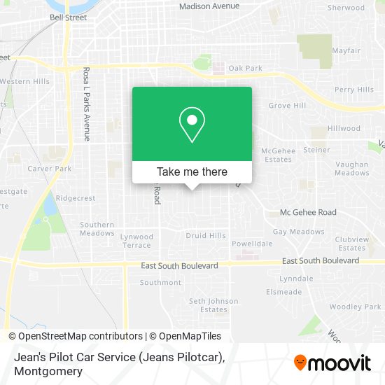 Mapa de Jean's Pilot Car Service (Jeans Pilotcar)