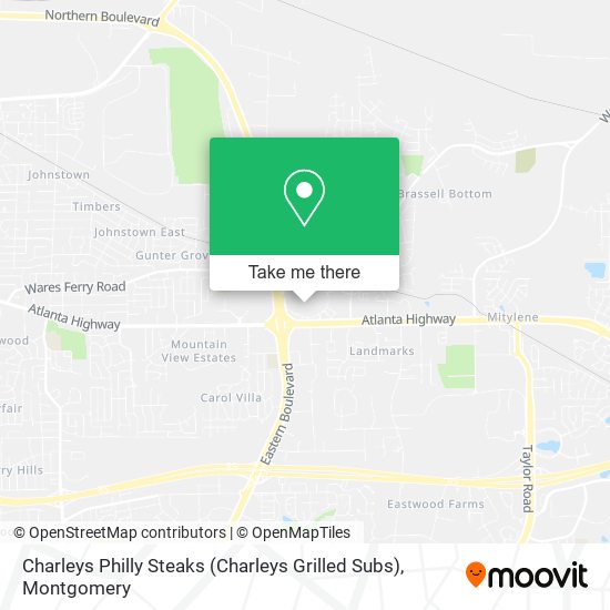 Mapa de Charleys Philly Steaks (Charleys Grilled Subs)