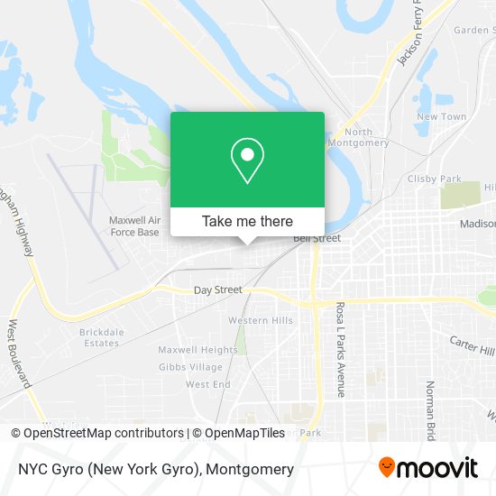 Mapa de NYC Gyro (New York Gyro)