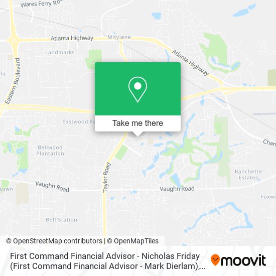 Mapa de First Command Financial Advisor - Nicholas Friday (First Command Financial Advisor - Mark Dierlam)