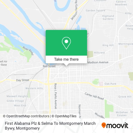 First Alabama Plz & Selma To Montgomery March Bywy map