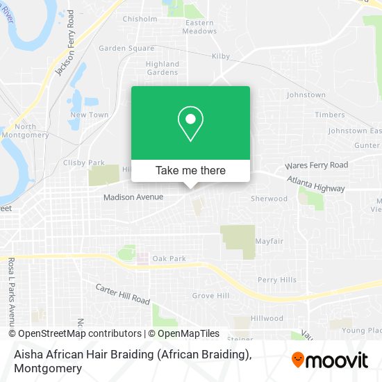 Mapa de Aisha African Hair Braiding (African Braiding)