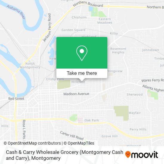 Mapa de Cash & Carry Wholesale Grocery (Montgomery Cash and Carry)