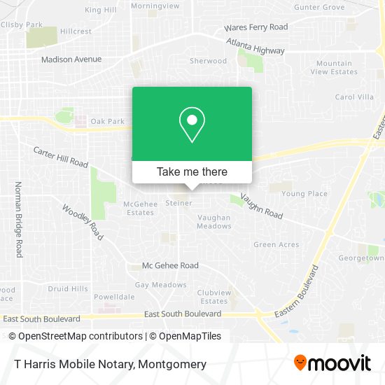 T Harris Mobile Notary map