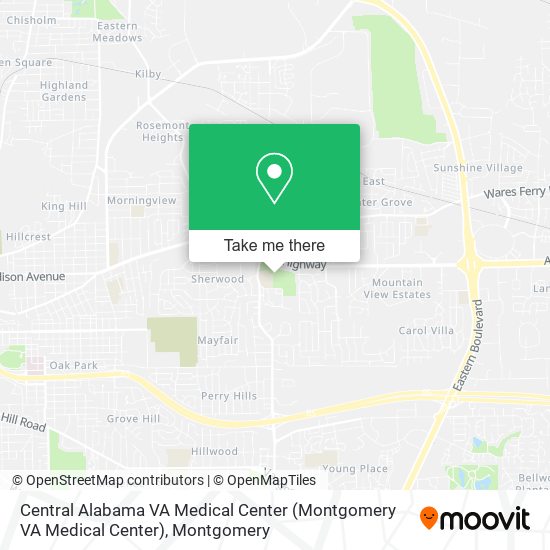 Central Alabama VA Medical Center (Montgomery VA Medical Center) map