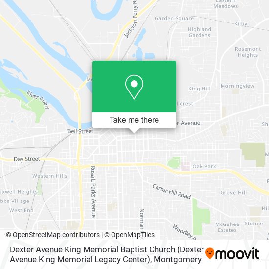 Mapa de Dexter Avenue King Memorial Baptist Church (Dexter Avenue King Memorial Legacy Center)