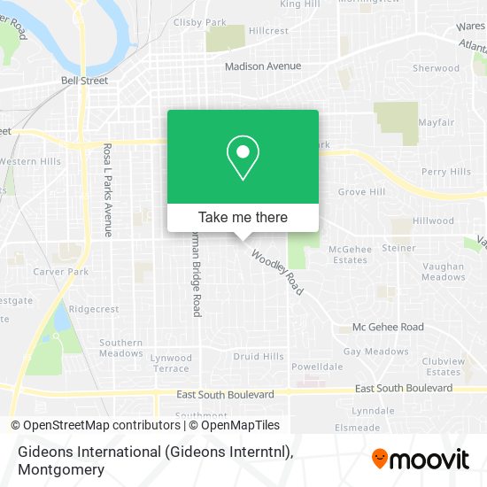 Gideons International (Gideons Interntnl) map