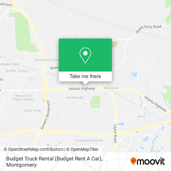 Mapa de Budget Truck Rental (Budget Rent A Car)