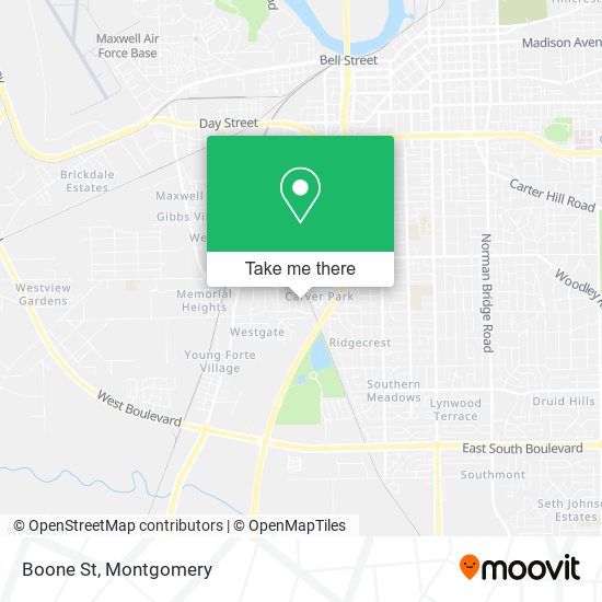 Mapa de Boone St
