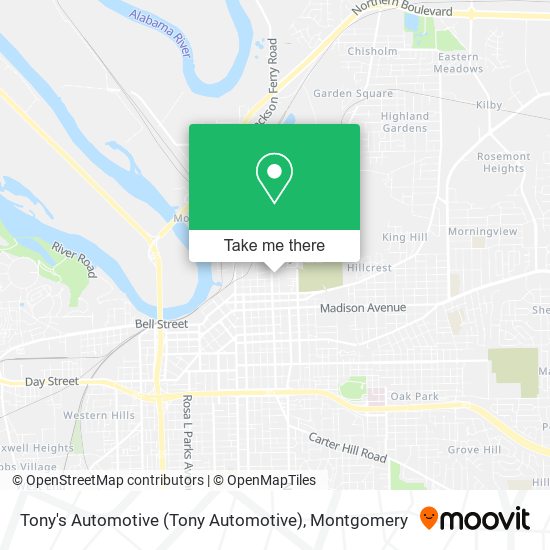 Mapa de Tony's Automotive (Tony Automotive)