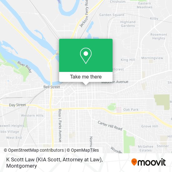 Mapa de K Scott Law (KIA Scott, Attorney at Law)