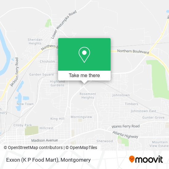 Mapa de Exxon (K P Food Mart)