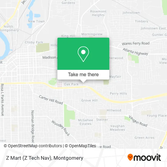 Z Mart (Z Tech Nav) map