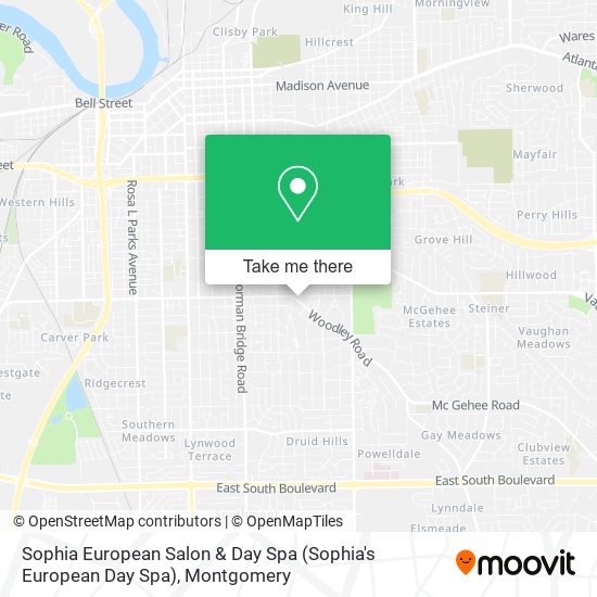 Mapa de Sophia European Salon & Day Spa