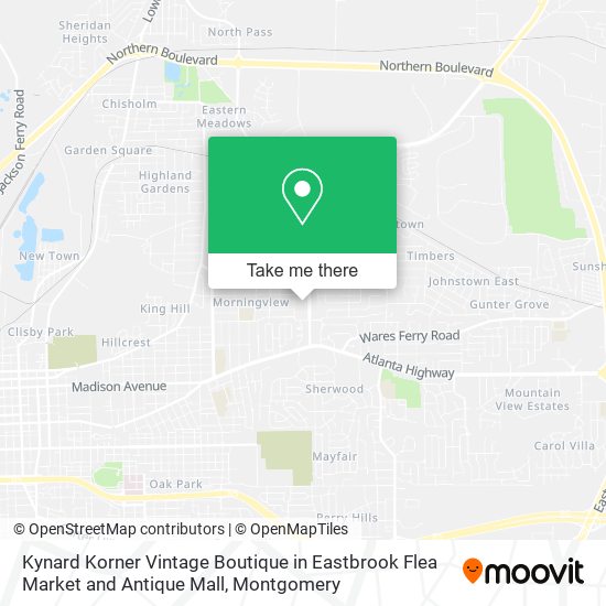 Kynard Korner Vintage Boutique in Eastbrook Flea Market and Antique Mall map