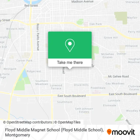 Floyd Middle Magnet School map