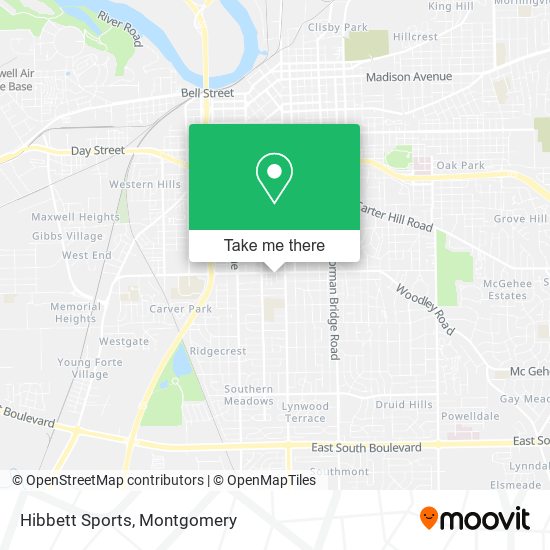 Hibbett Sports map