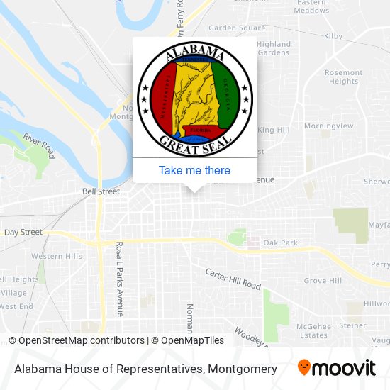 Mapa de Alabama House of Representatives