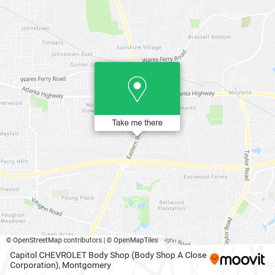 Mapa de Capitol CHEVROLET Body Shop (Body Shop A Close Corporation)