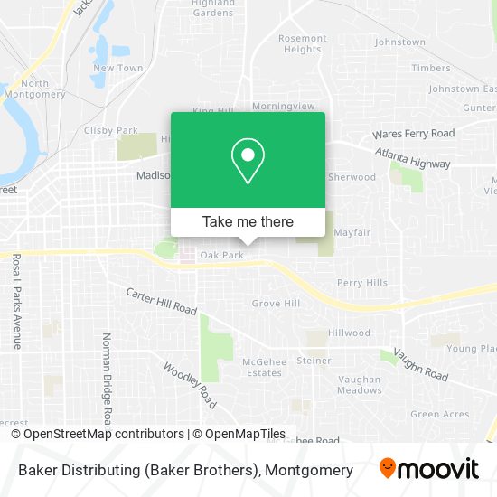 Mapa de Baker Distributing (Baker Brothers)