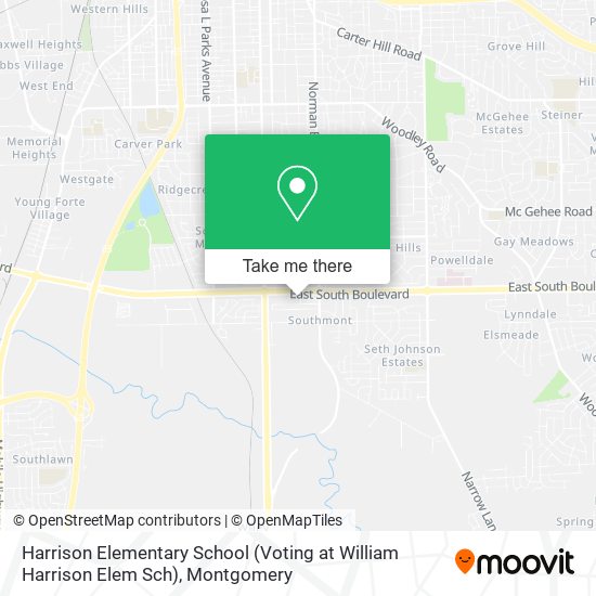 Harrison Elementary School (Voting at William Harrison Elem Sch) map