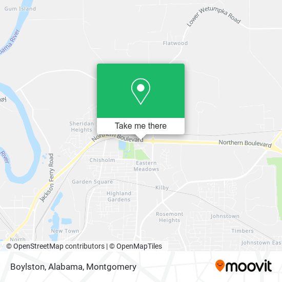 Mapa de Boylston, Alabama
