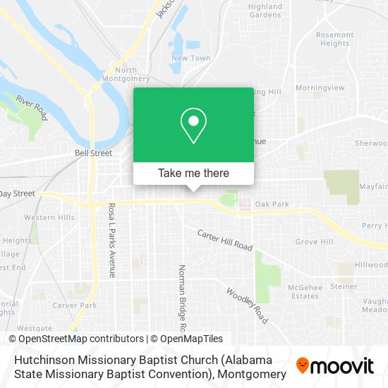 Hutchinson Missionary Baptist Church (Alabama State Missionary Baptist Convention) map