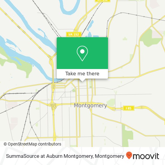 Mapa de SummaSource at Auburn Montgomery