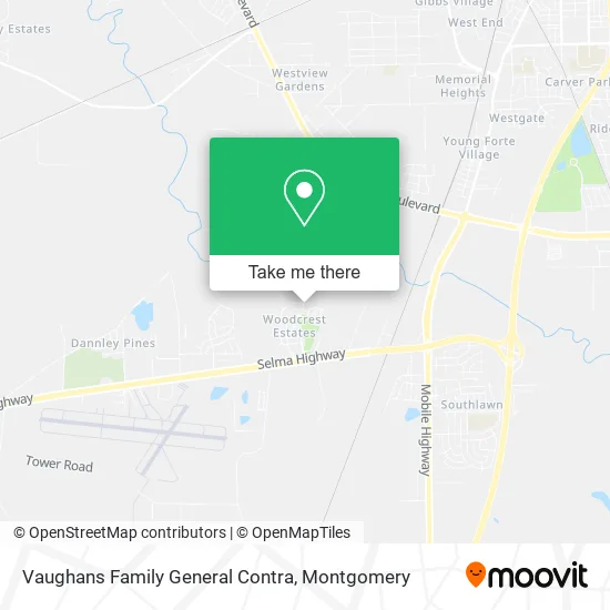 Mapa de Vaughans Family General Contra
