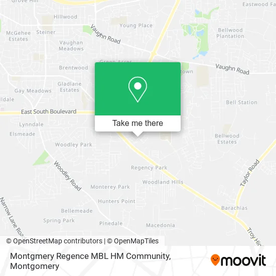 Mapa de Montgmery Regence MBL HM Community