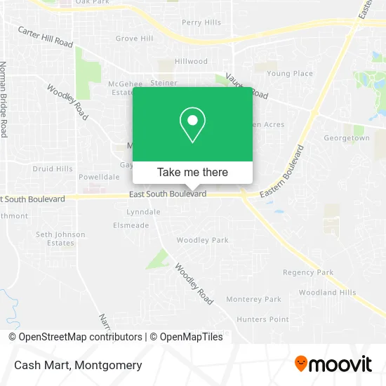 Cash Mart map