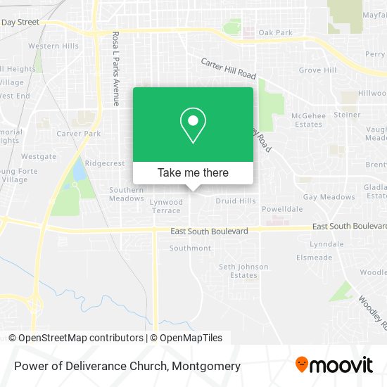 Power of Deliverance Church map