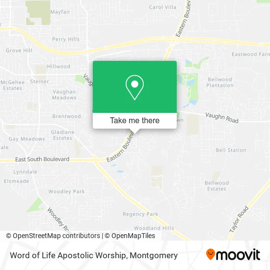 Mapa de Word of Life Apostolic Worship