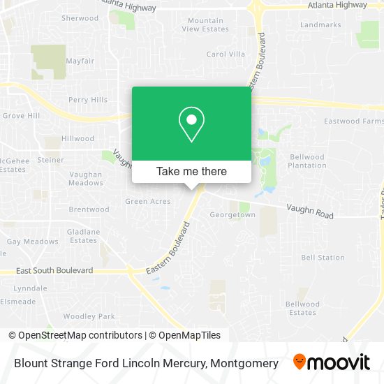 Blount Strange Ford Lincoln Mercury map