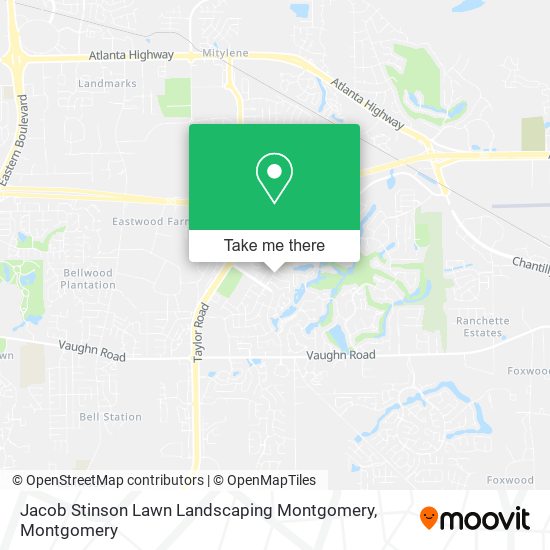 Jacob Stinson Lawn Landscaping Montgomery map