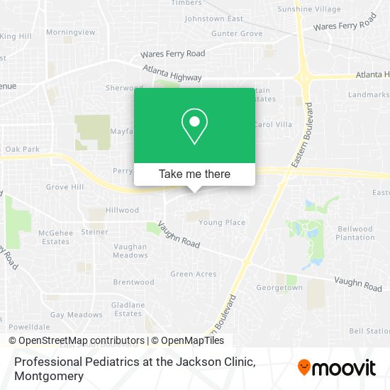 Mapa de Professional Pediatrics at the Jackson Clinic